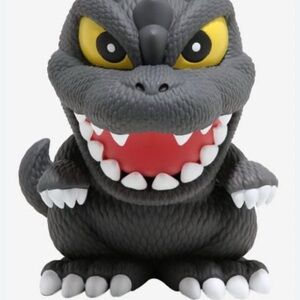 Gray Monster Figurine with Red Mouth .